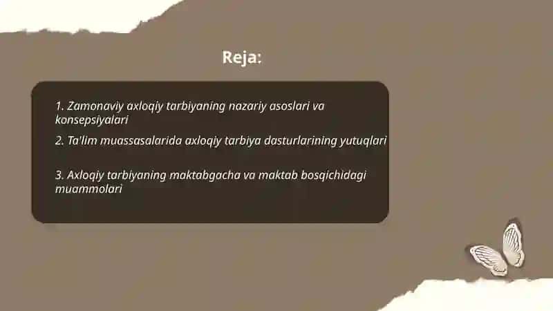 Zamonaviy axloqiy tarbiyaning yutuqlari va kamchiliklari 2