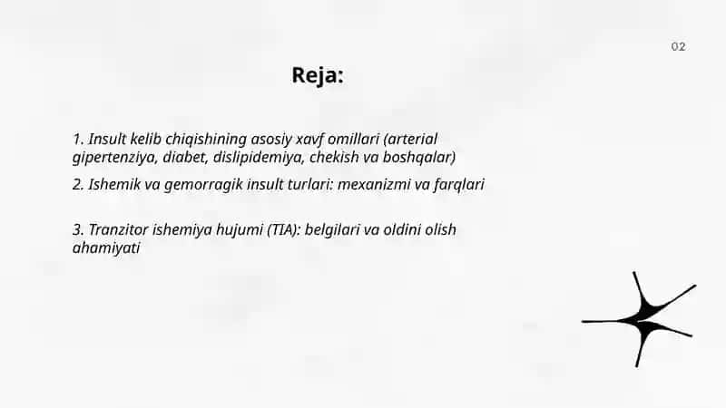 Insult kelib chiqish sabablari,turlari klinik belgilari va tashxisi 2