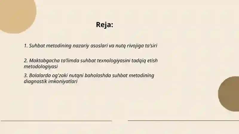 Suhbat metodlari 2