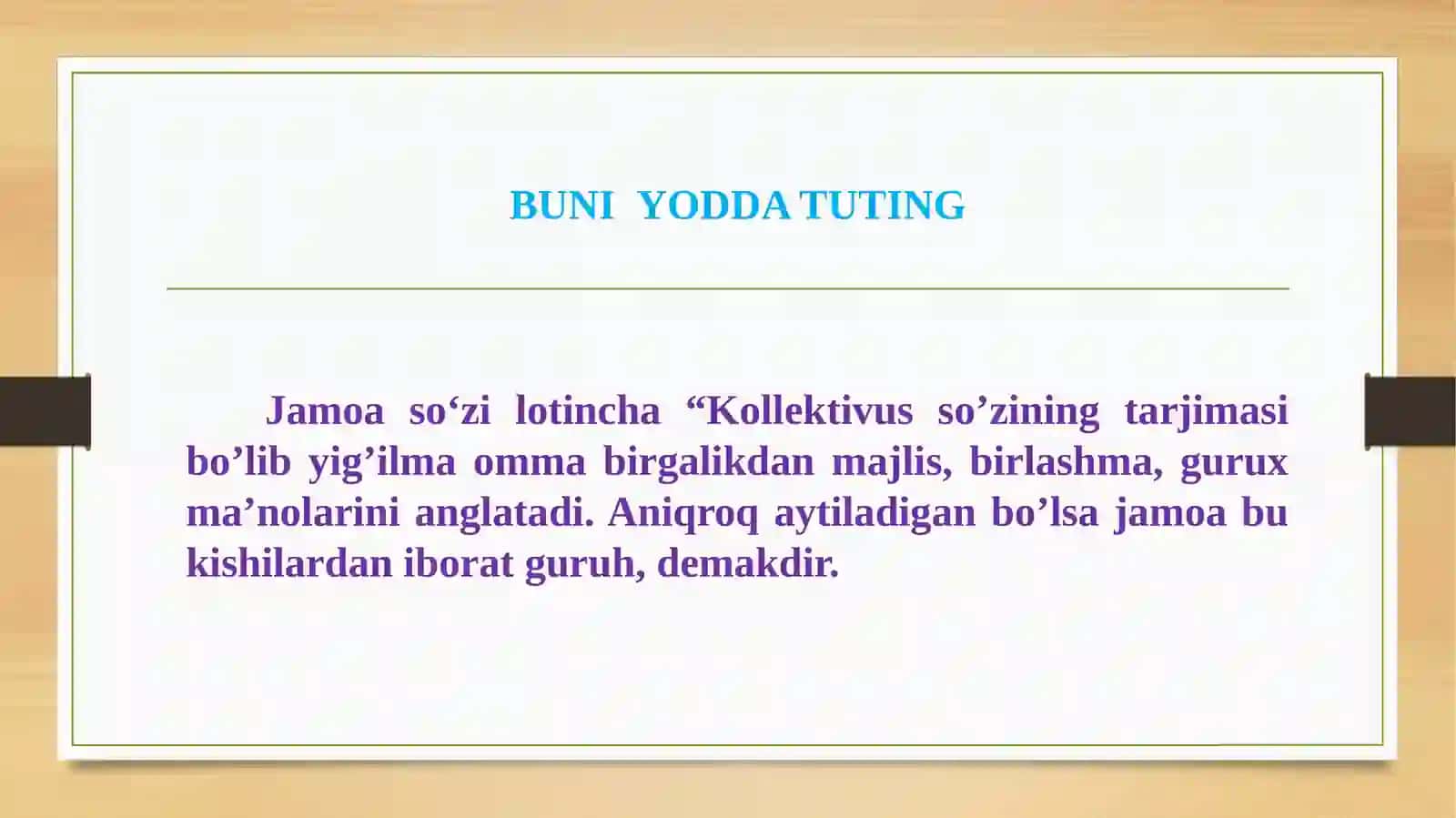 Jamoani shakllantirish metodikasi va jamoada shaxsni tarbiyalash 2