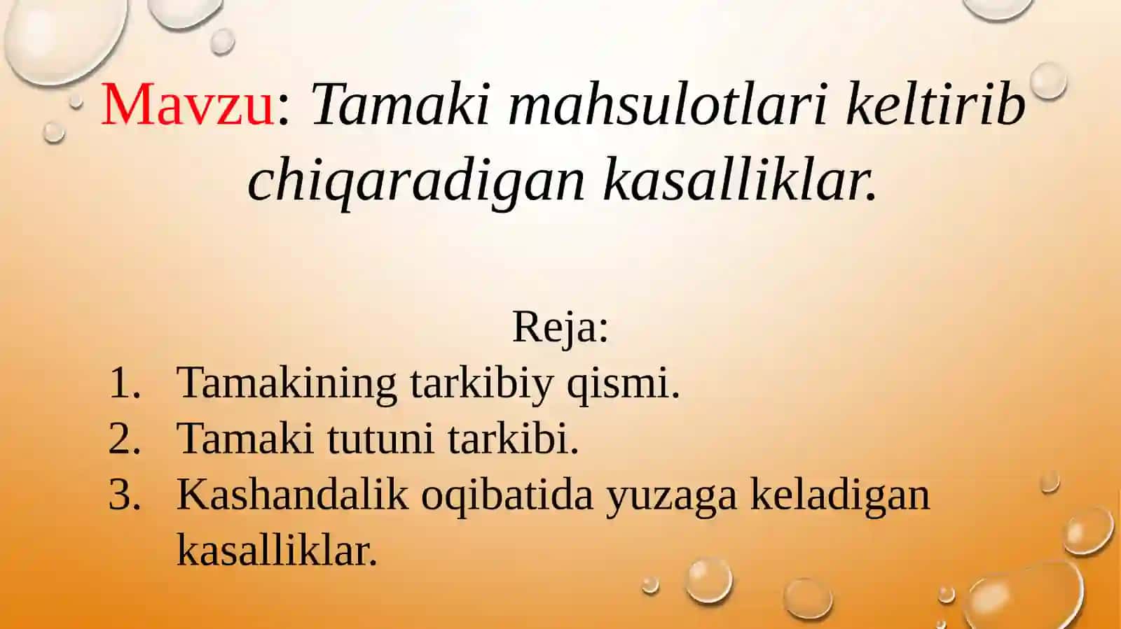 Tamakimahsulotlarikeltiribchiqaradigankasalliklar 2