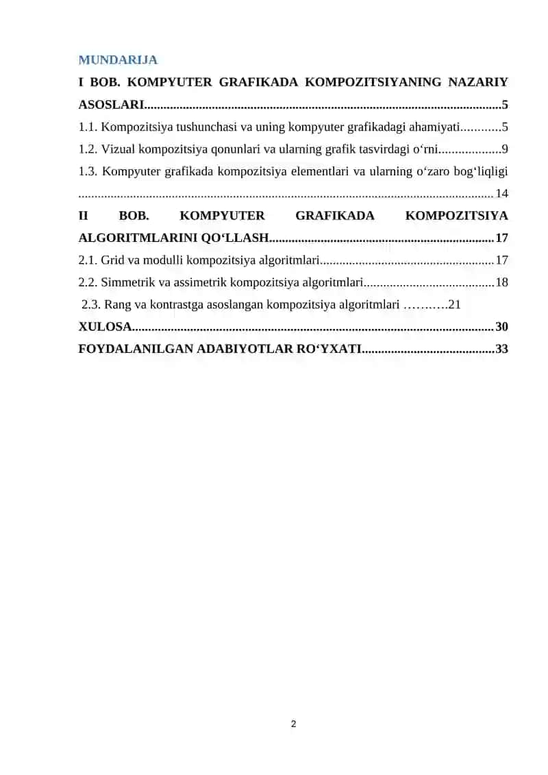 Kompyuter grafikada kompozitsiya algoritmalarini qo‘llash 2