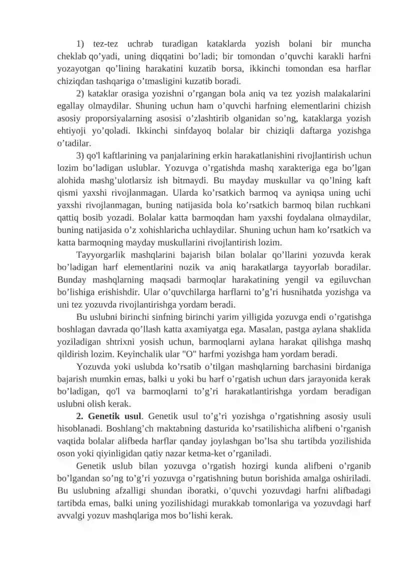 HUSNIXAT DARSLARINING VAZIFALARI 2