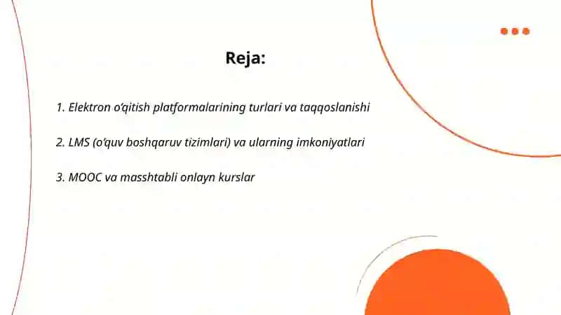 Elektron o‘qitish platformalari va ularning imkoniyatlari 2