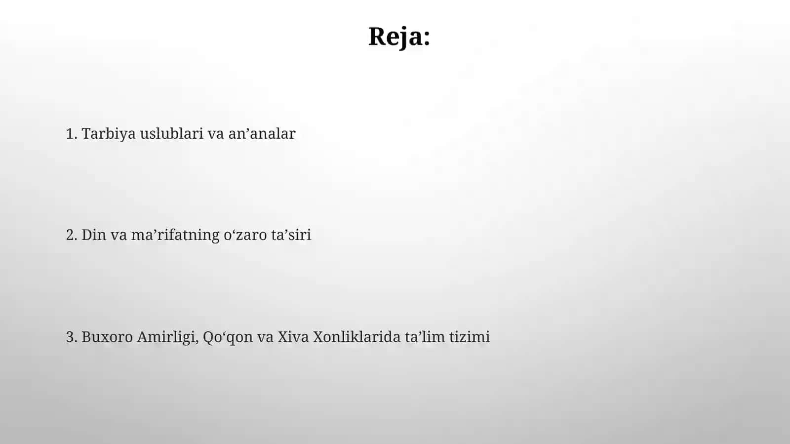 Buxoro Amirligidagi dunyoviy ta’lim 2