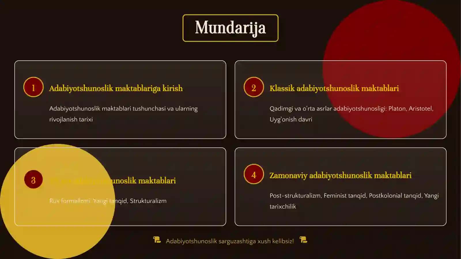 Adabiyotshunoslik Maktablari 2