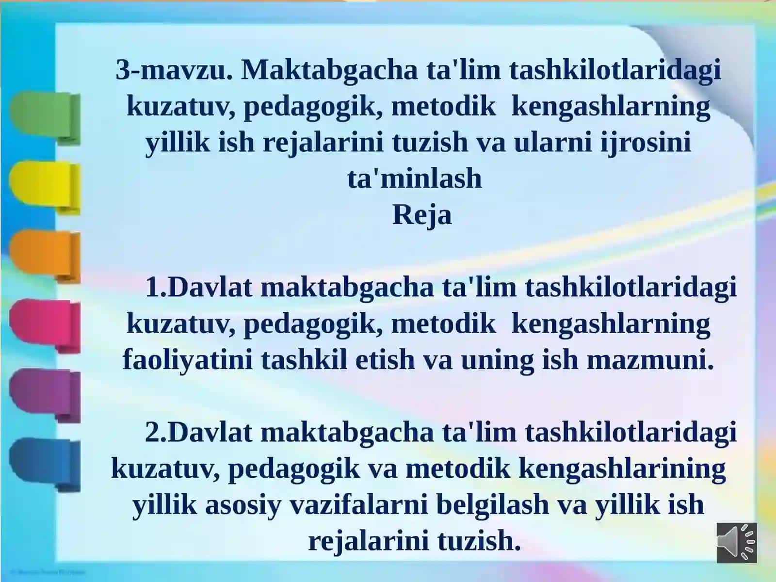 Maktabgacha ta'lim metodikasi 2