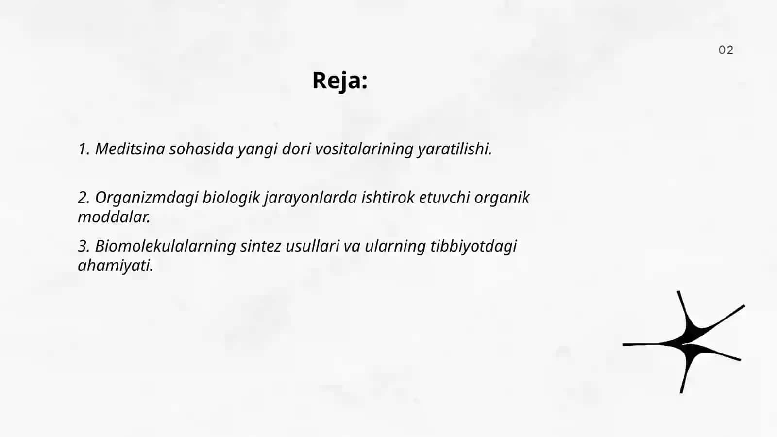 Meditsina sohasida organik kimyoning yutuqlari 2