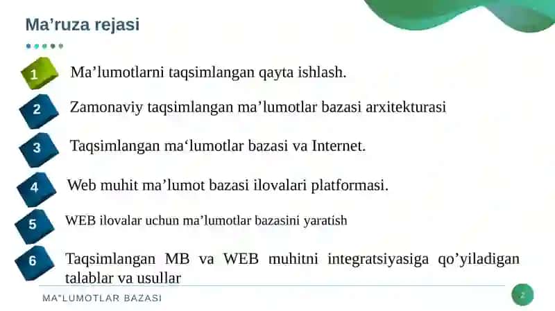 MUHAMMAD AL-XORAZMIY NOMIDAGITOSHKENT AXBOROT TEXNOLOGIYALARI UNIVERSITETI 2