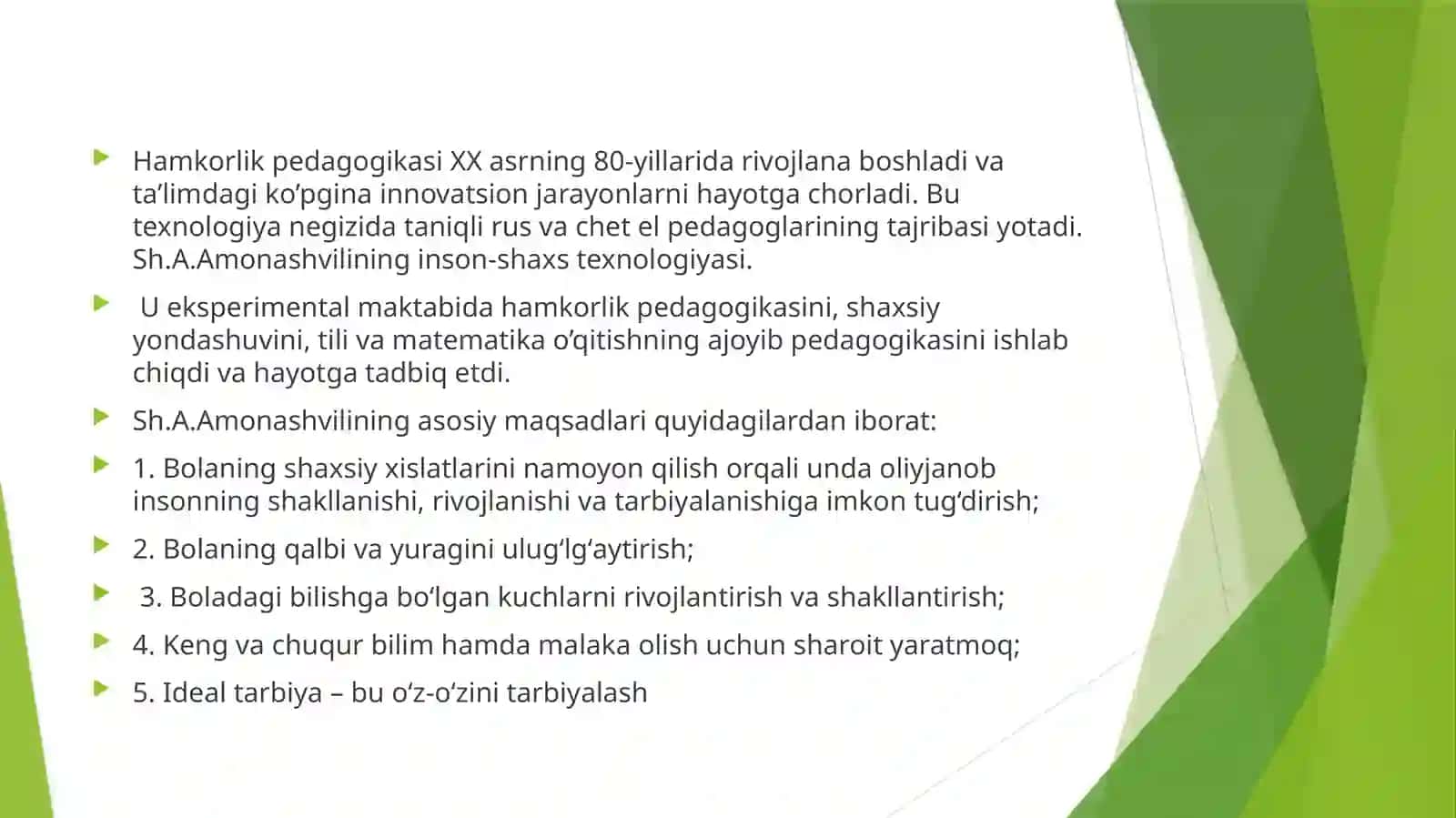 Innovatsion pedagogik texnologiyalarini o‘qitish metodikasi 2