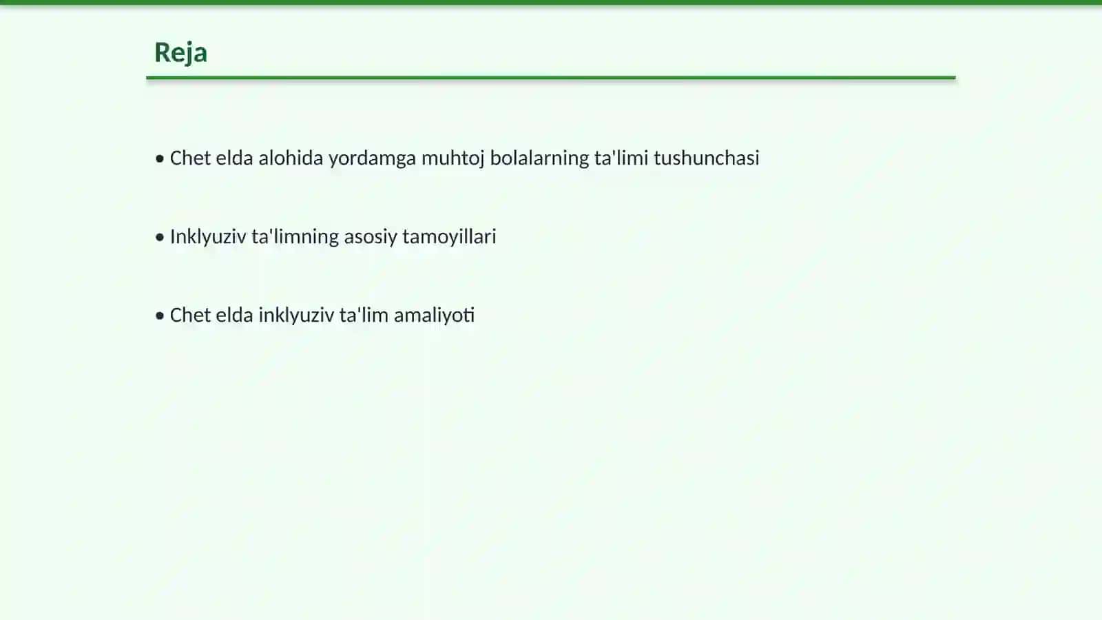 Chet elda alohida yordamga muhtoj bolalarning inklyuziv ta'limi 2