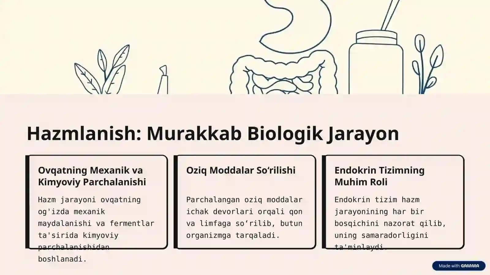 Hazmlanish Jarayonining Endokrin Boshqaruvi va Me’da-Ichak Nayining Endokrin Hujayralari 2