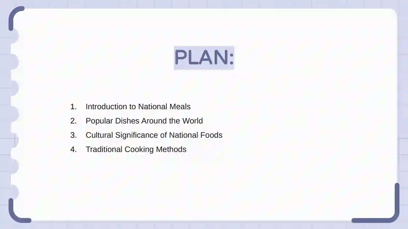 National meals 2