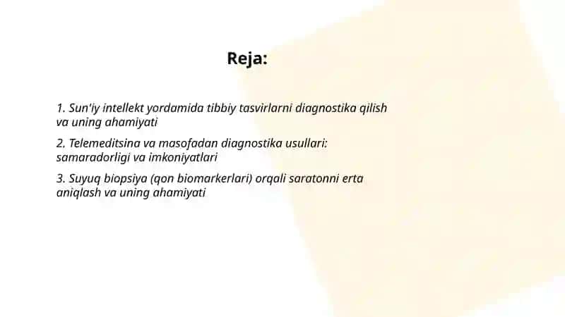 Innavatsion tibbiyotda diagnostika usullari va ularning ahamyati 2