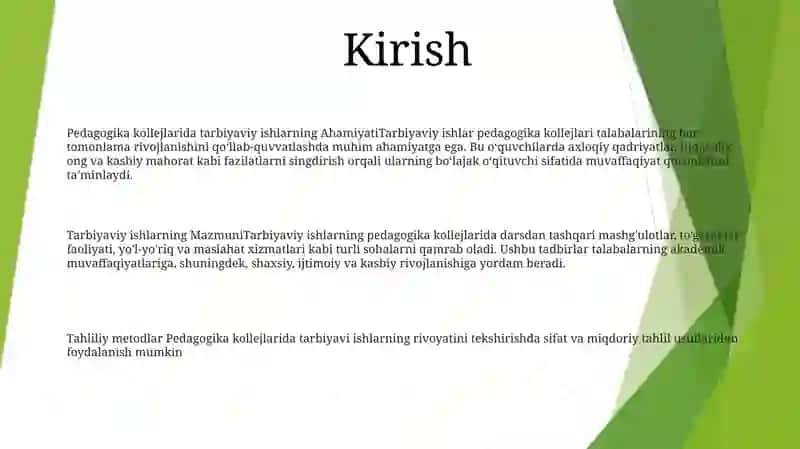 Tarbiyaviy Ishlar 2