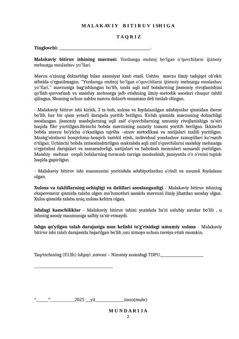 Oligofrenopedagogika mutaxasisligi 2