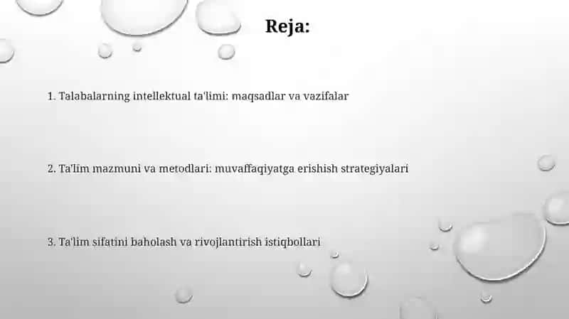 Òquvchilarning aqliy tarbiyasi 2