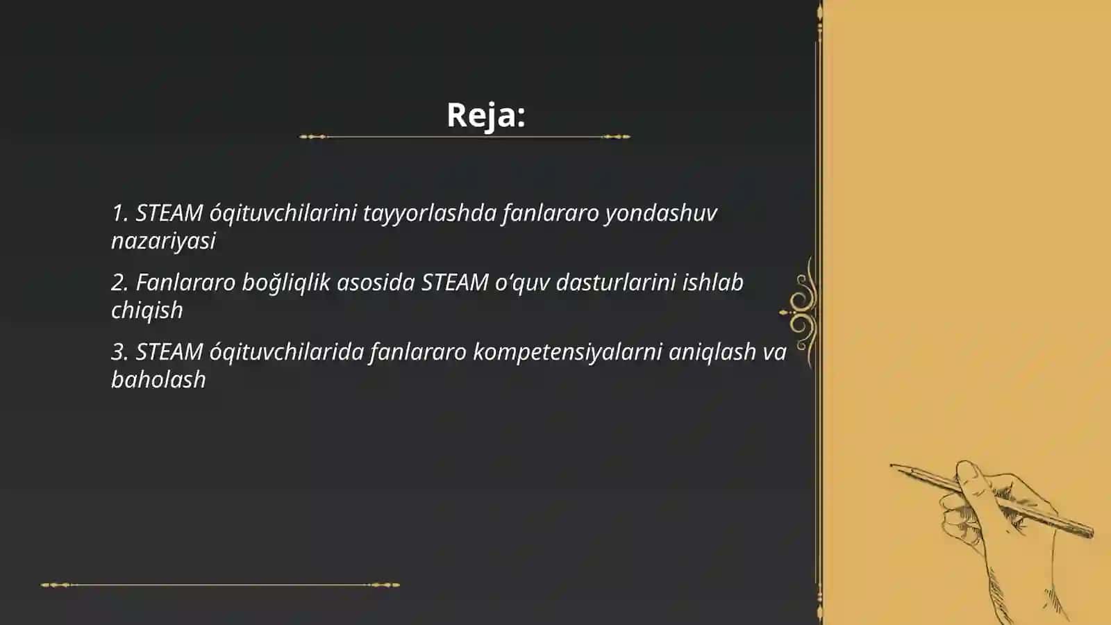 STEAM óqituvchilarini tayyorlashda fanlararo boğliqlik 2