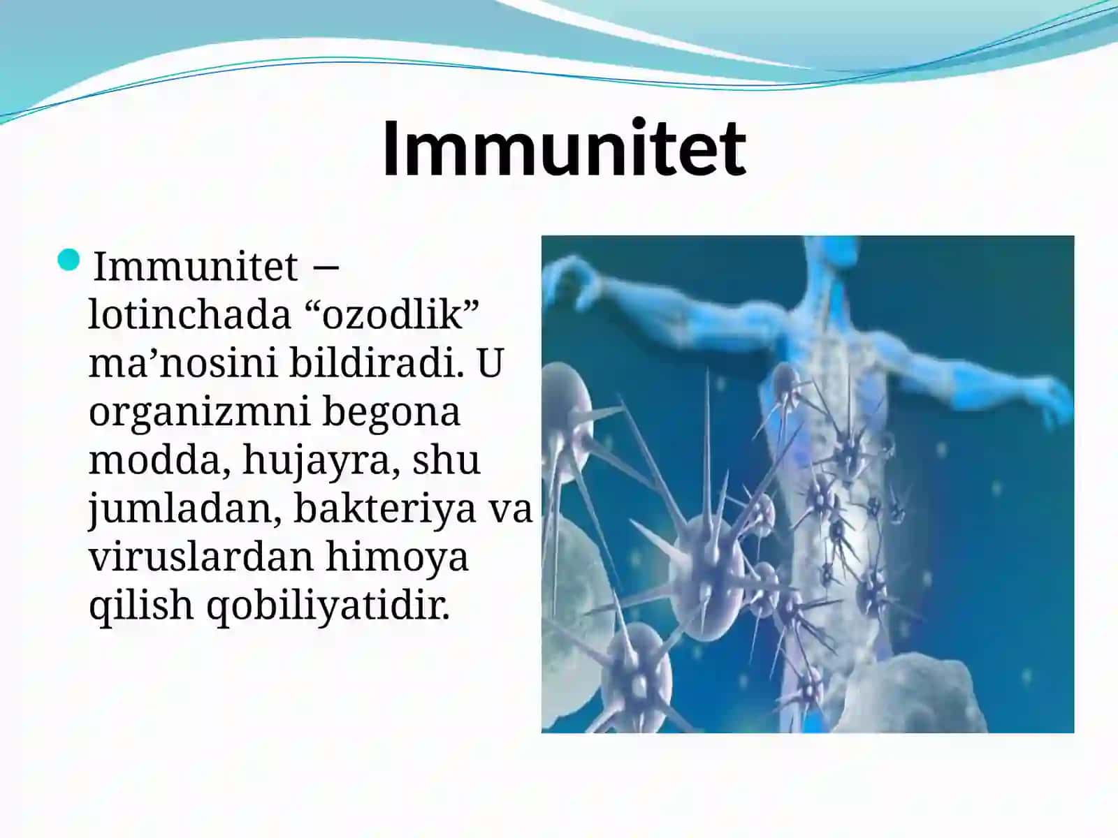 Immunitetning pasayishi 2