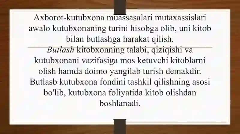 Axborot-kutubxona muassasalari 2