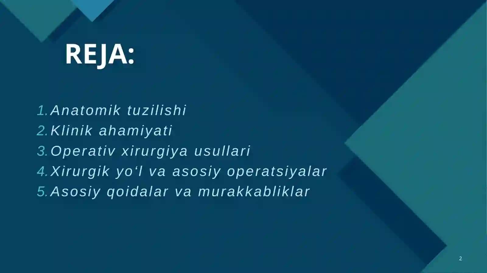 Bel vaqor in parda orti sohasi klinik anatomiyasi va operativ xirurgiyasi 2