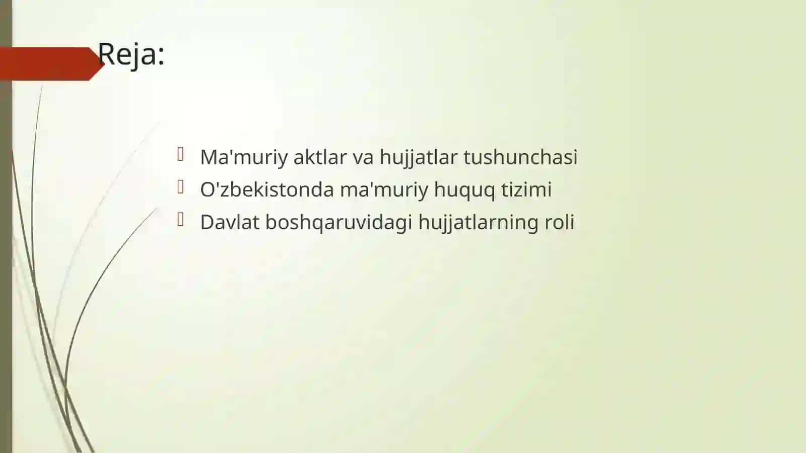 Ma'muriy akt va ma'muriy hujjat 2