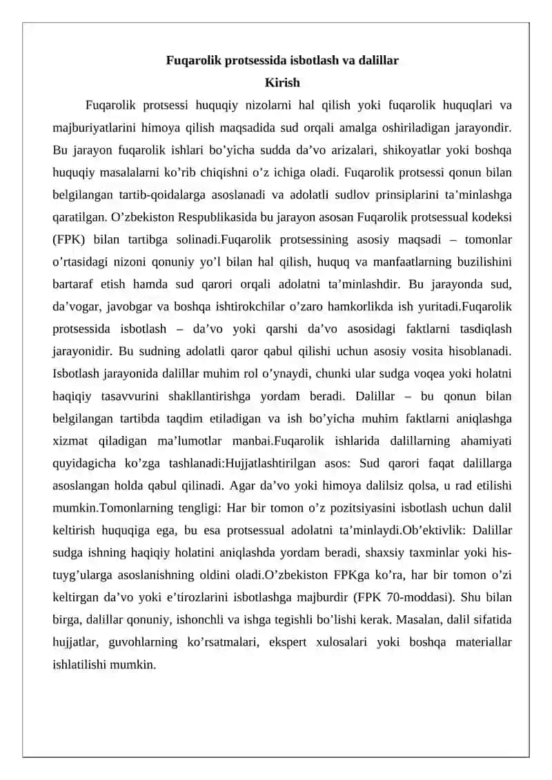 Fuqarolik protsessi 2