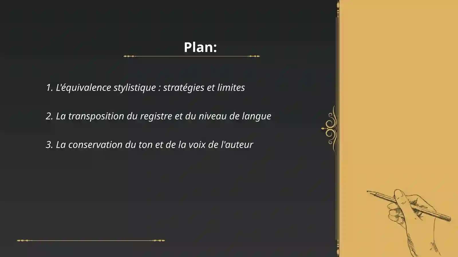 Les enjeux stylistiques dans la traduction 2