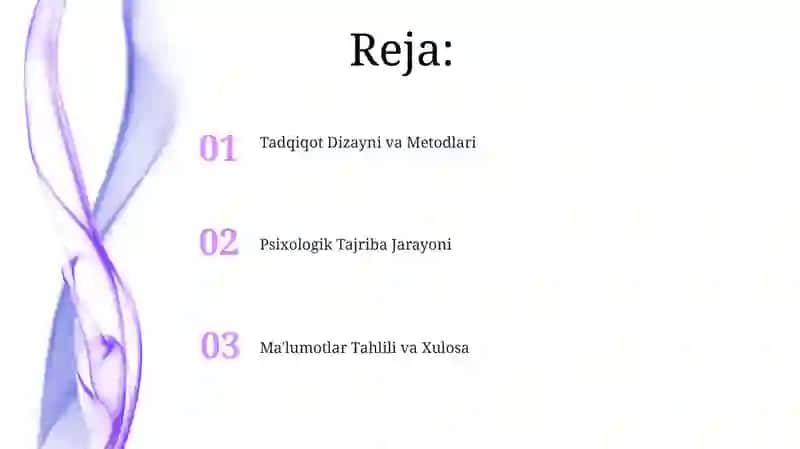 Pisixologik ekspirement jarayoni 2