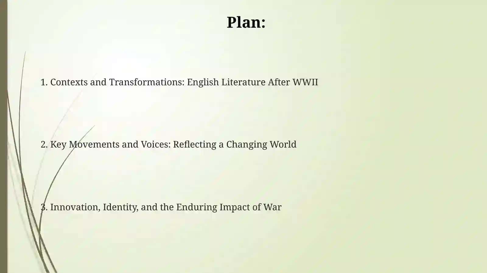English literature after World War II 2