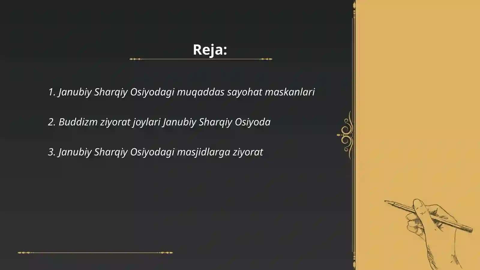 Janubiy sharqiy Osiyoda ziyorat turizmi 2