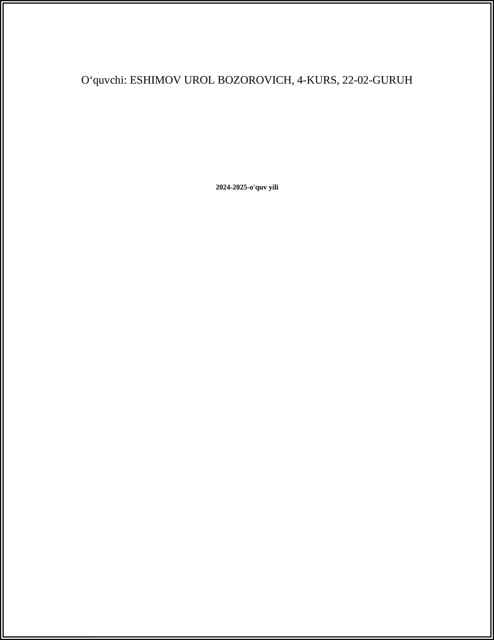 MICROSOFT ACCESS DASTURINING ASOSIY OBYEKTLARI 2