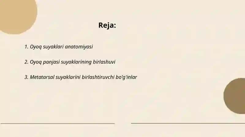 Oyoq suyaklari birlashuvi 2
