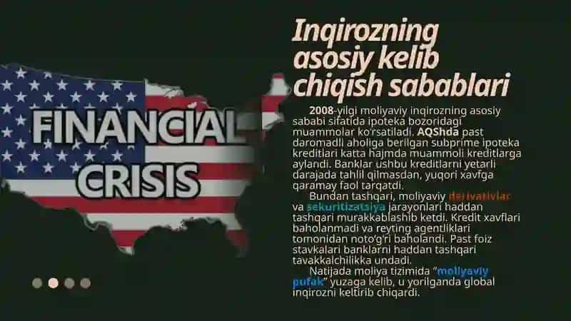 2008-YILGI MOLIYAVIY INQIROZ VA XALQARO BANK TIZIMIGA TA’SIRI 2