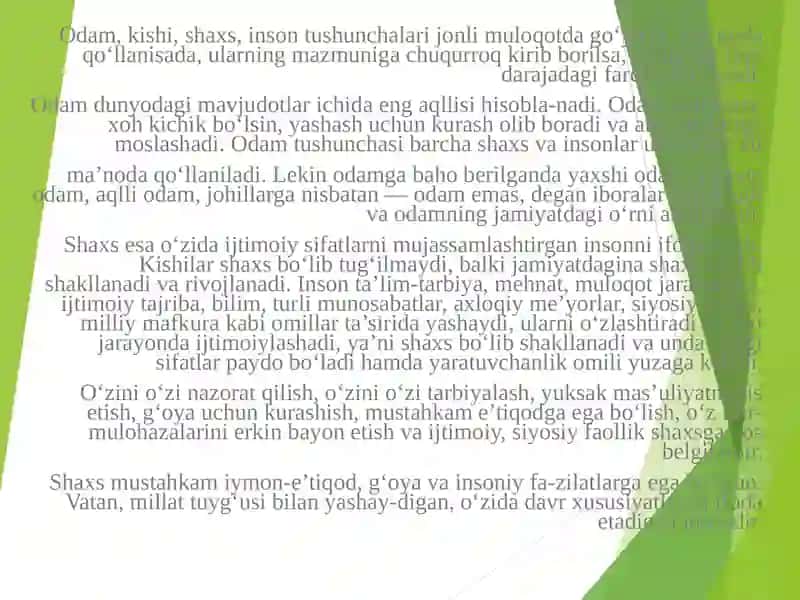 YOSH AVLODDA VATANPARVARLIK TUYG’USINI SHAKILLANTIRISH 2