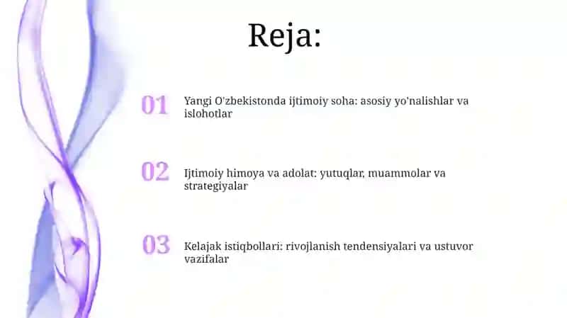 Yangi O'zbekistonda ijtimoiy soha 2