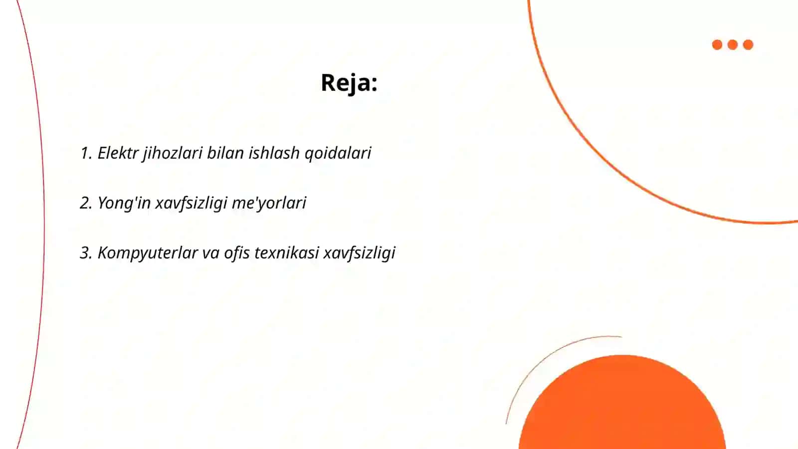 Elektr jihozlari bilan ishlash qoidalari 2