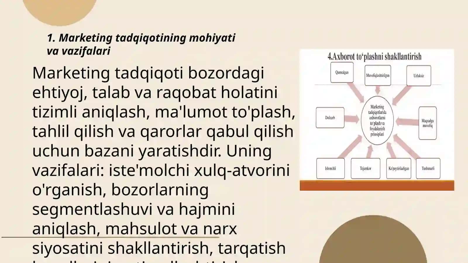 Marketing tadqiqotlari haqida tushuncha uning turlari va usullari 2