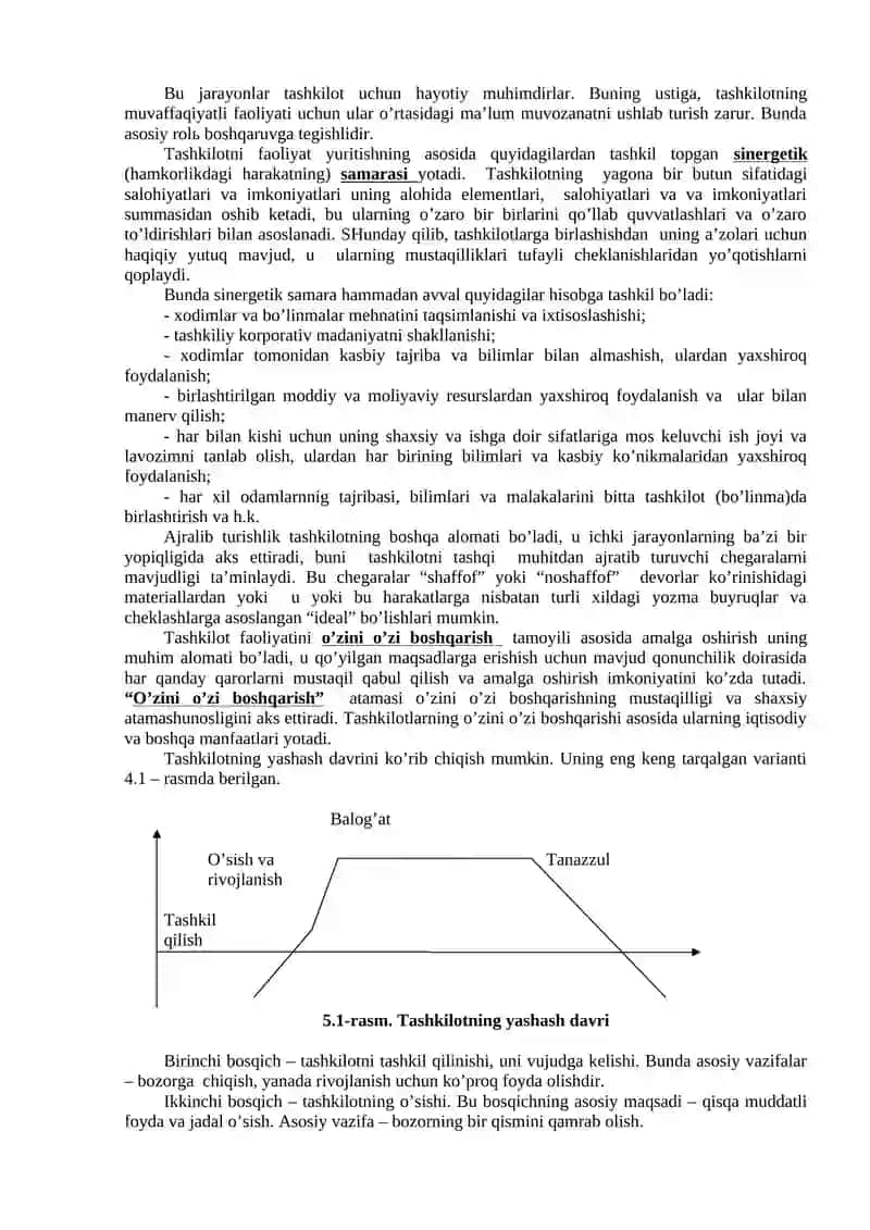 Tashkilotlar va Ularni Boshqarish 2