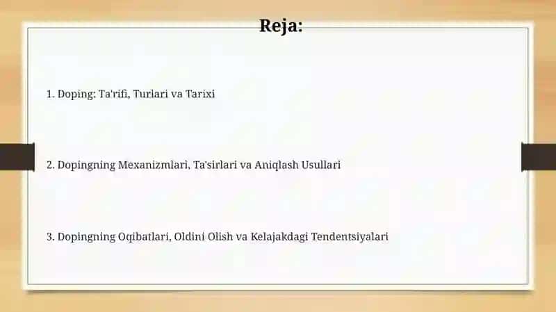 Doping: Ta'rif, Turlari va Tarixi 2