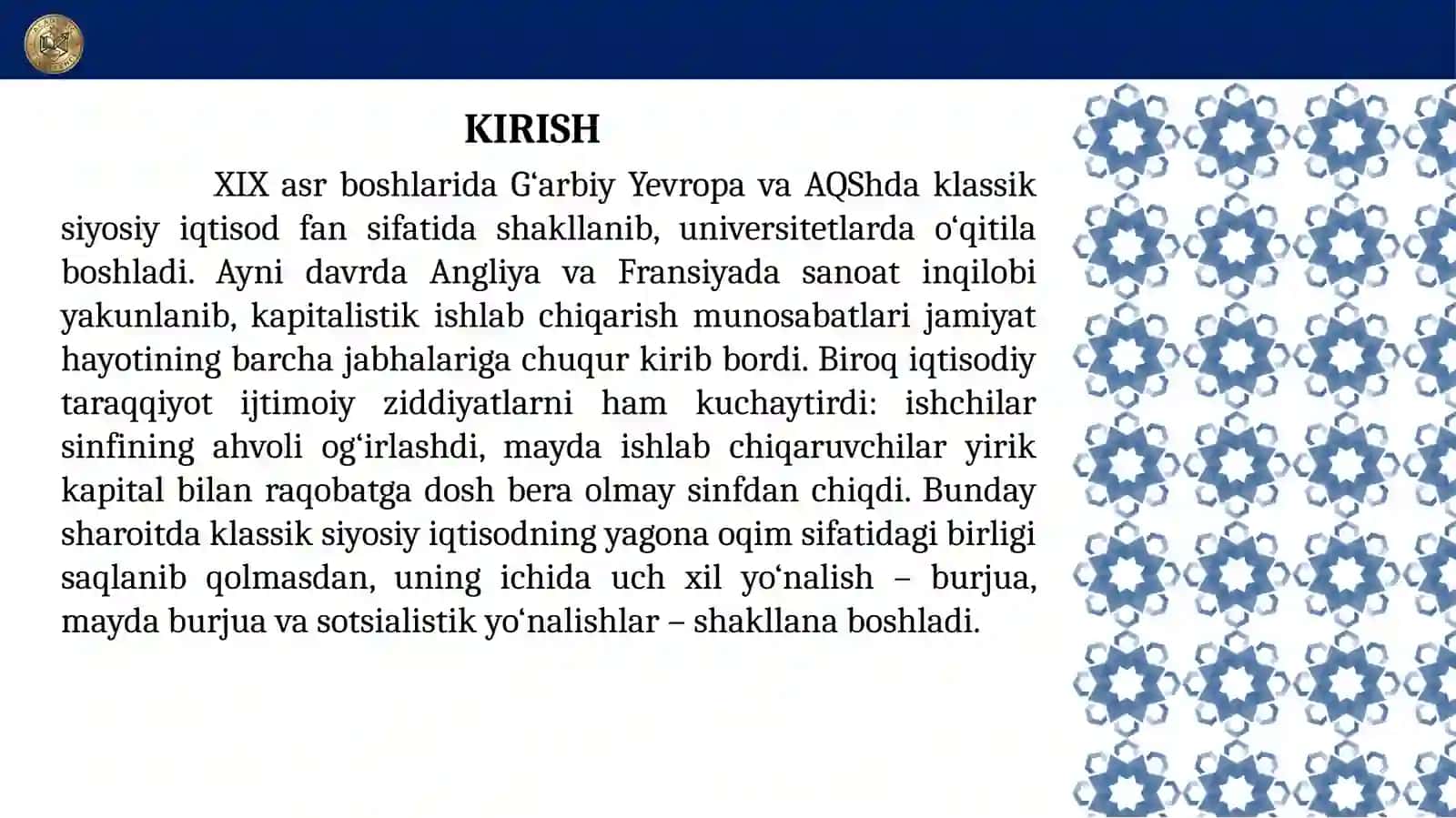 Klassik iqtisodiy maktabga muqobil g‘oyalar mohiyati 2