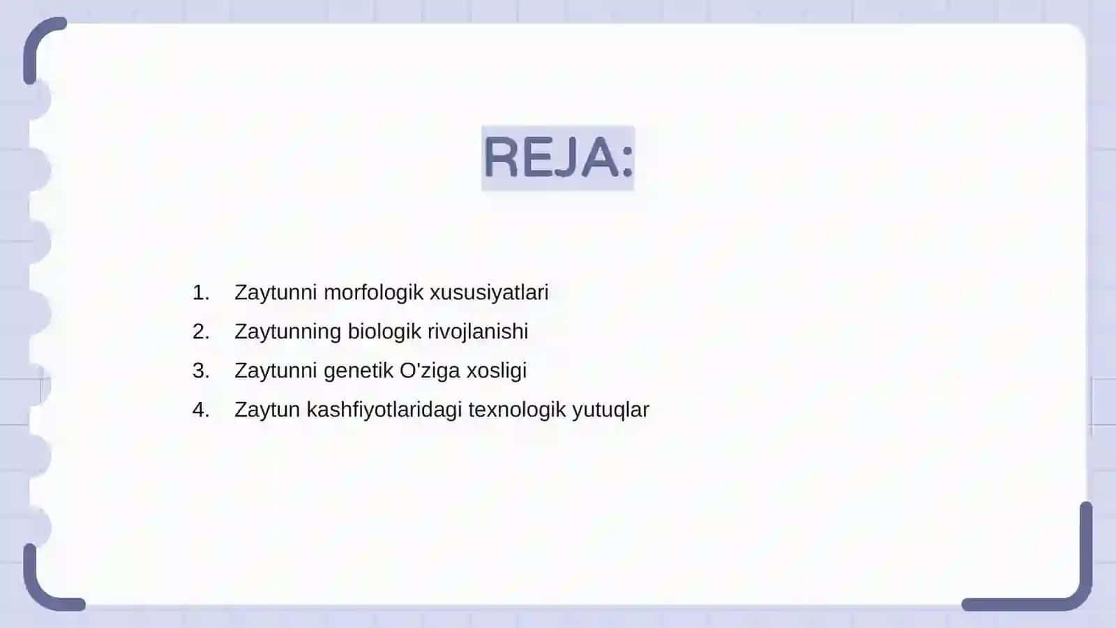 Zaytunni morfo-biologik va texnologik tavsifi 2