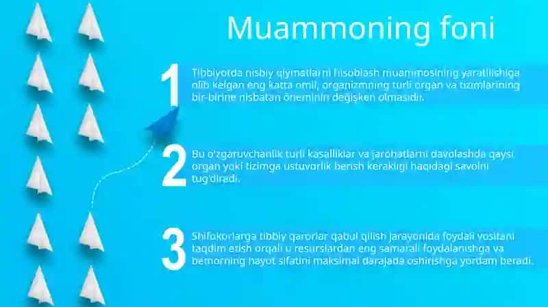Tibbiyotda Nisbiy Qiymatlarni Hisoblash Muammolarini Hal Qilish 2