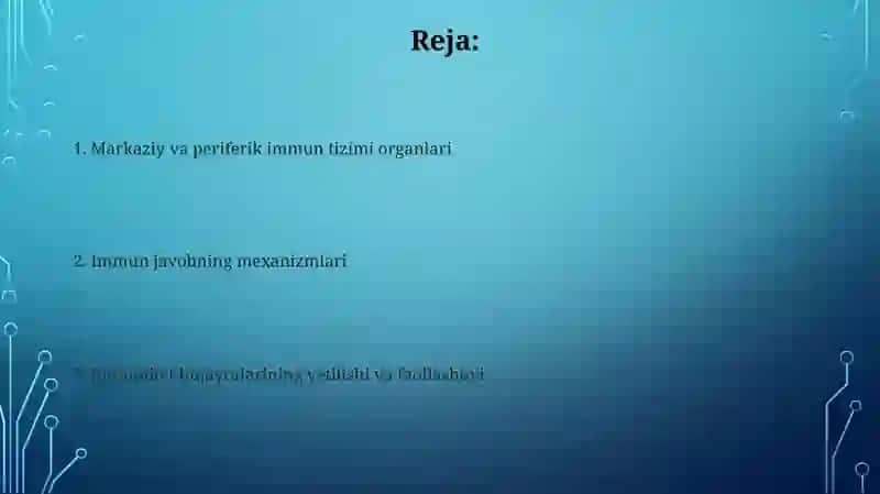 Immun tizimining markaziy va periferik a’zolari 2