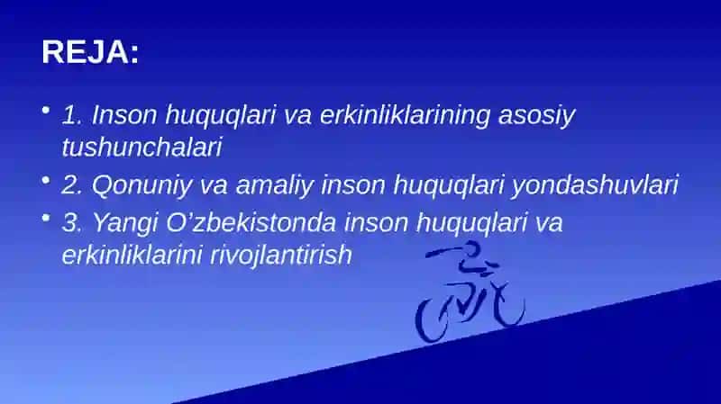 YANGI O’ZBEKISTONDA INSON HAQ-HUQUQLARI VA ERKINLIKLARI KAFOLATINING YARATILISHI. 2