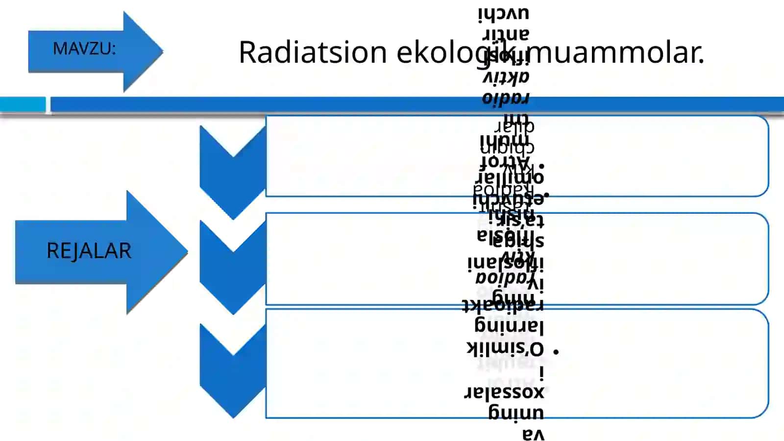 Fan "IONLANTIRUVCHI NURLAR BIOLOGIYASI" 2