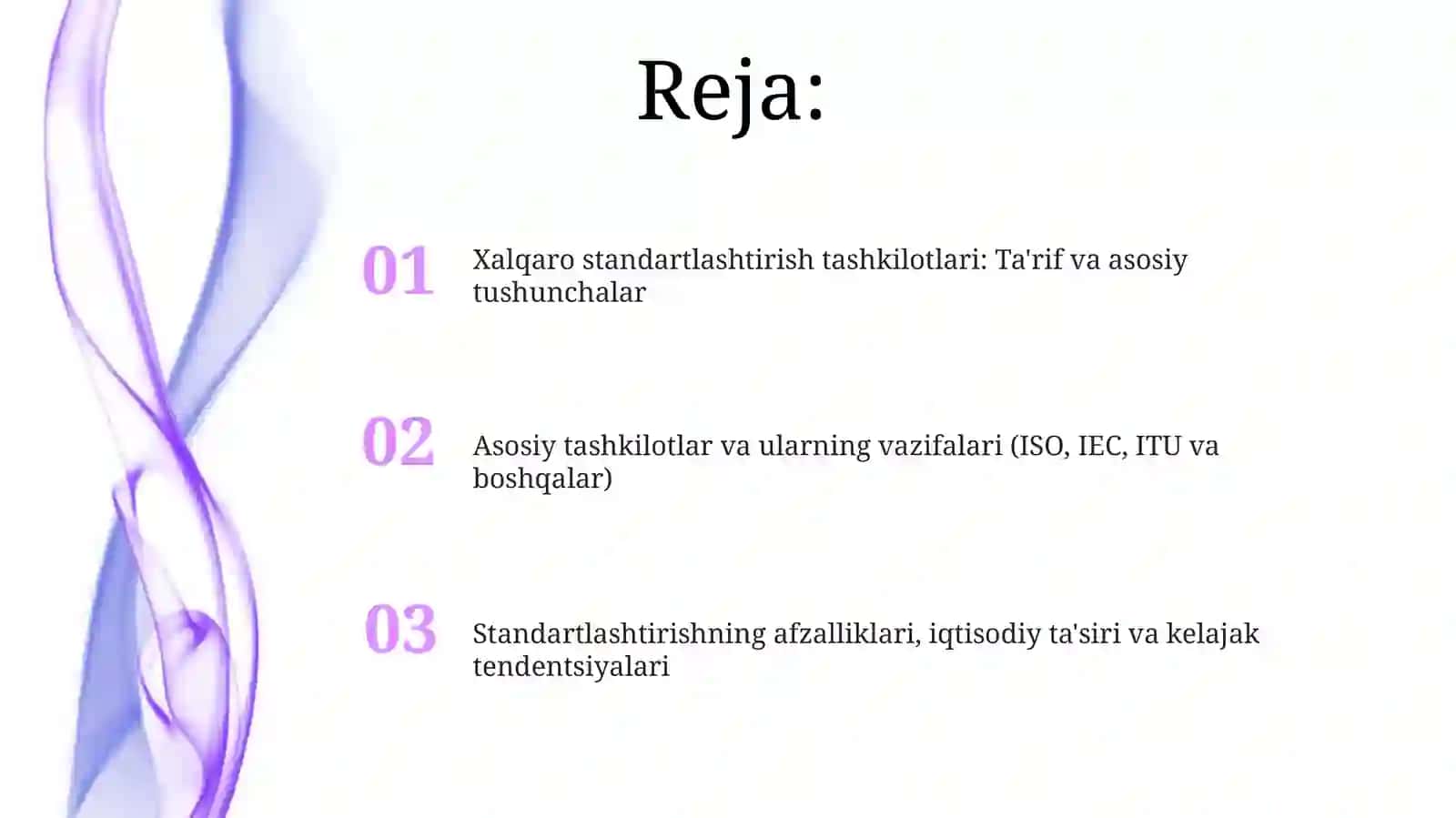 Xalqaro standartlashtirish tashkilotlari va ularning vazifalari 2
