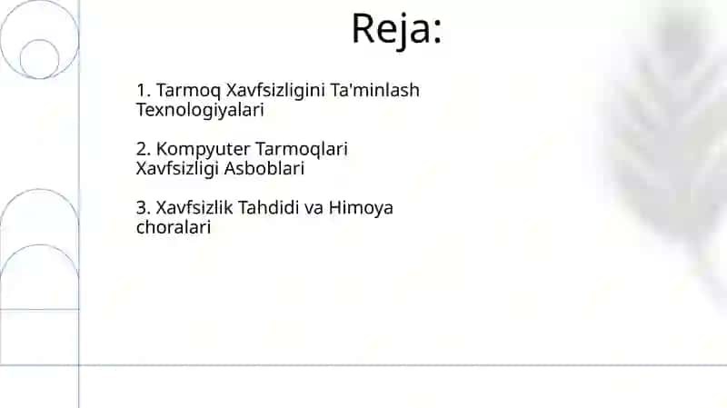 Kompyuter tarmoqlari xavfsizligini taminlash vositalari 2