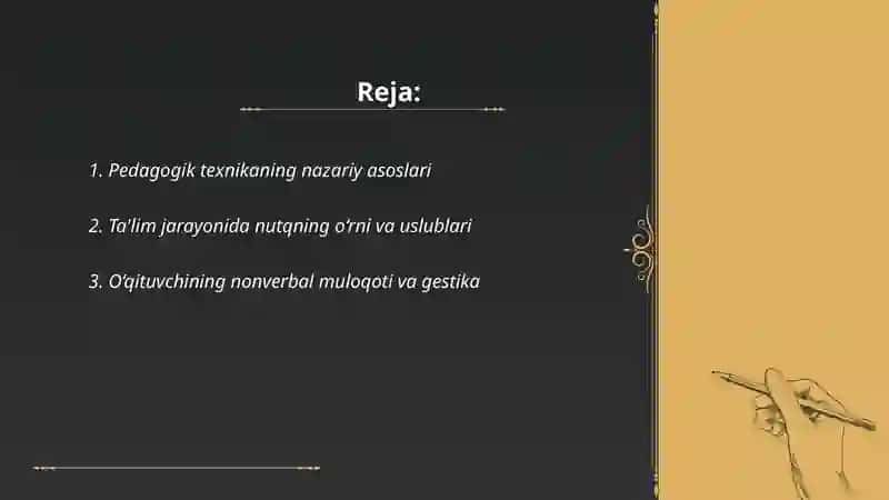 Pedagogik texnikaning xususyatlari 2