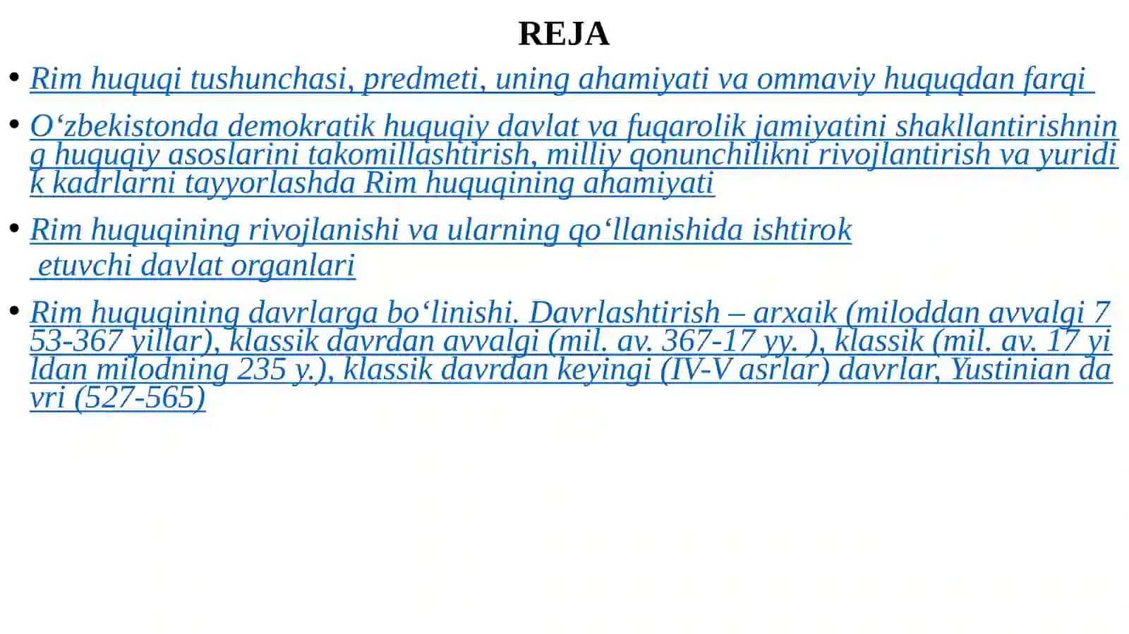 RIMHUQUQI TUSHUNCHASI VA PREDMETI 2
